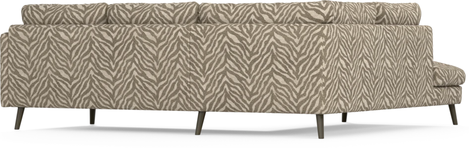 Madison Lux - 2-sits soffa med divan vänster - Brun