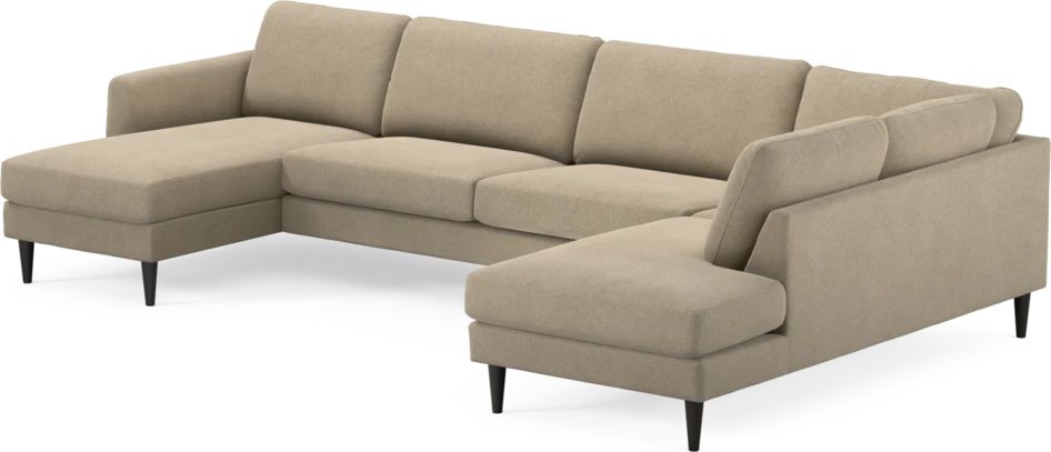 Bridge - 3-sits soffa med schäslong vänster och divan höger - Beige