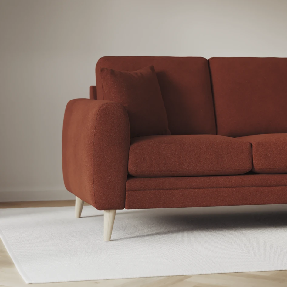 Eden - 3-sits soffa svängd - Orange