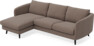 Madison Lux - 2-sits soffa med schäslong vänster - Brun