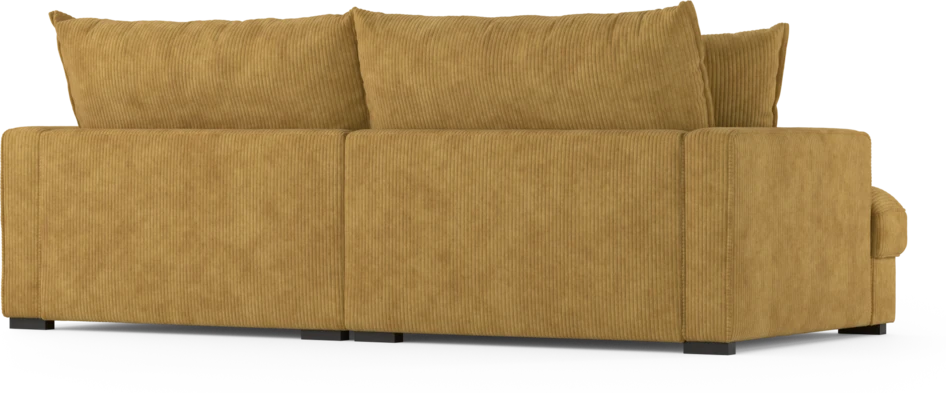 Rossi - 3-sits soffa, hel dyna - Gul