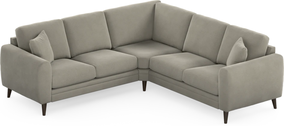 Eden - Hörnsoffa, 2+2-sits - Brun