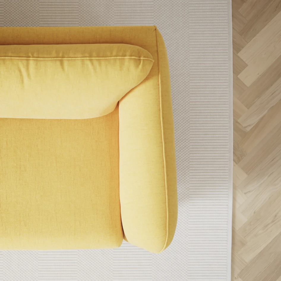 Madison Klädsel - Klädsel till 2-sits soffa - Gul