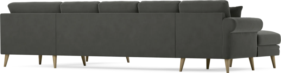Eden - 3-sits soffa med schäslong vänster och divan höger - Grå