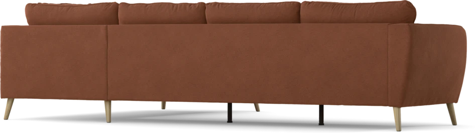 County - 3-sits soffa med divan höger - Orange