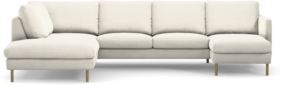 Madison - 2-sits soffa med divan vänster och schäslong höger - Vit