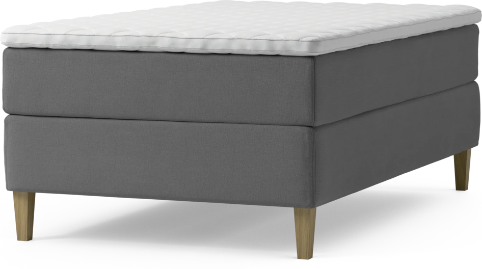 Delux Exclusive - Kontinentalsäng, enkelsäng 120 cm med bäddmadrass och sängben