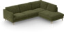Madison Lux - 3-sits soffa med divan höger - Grön