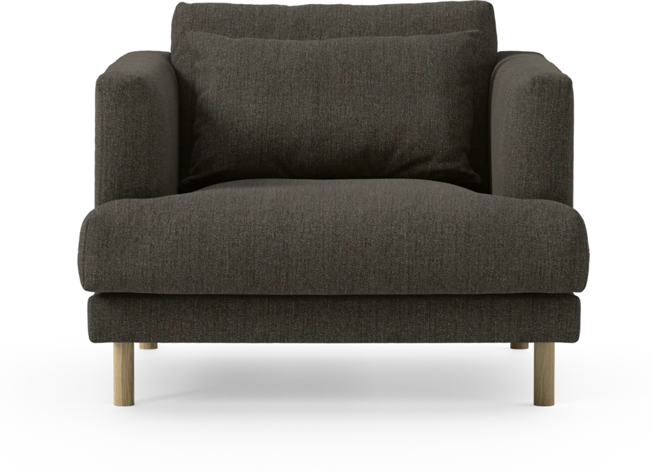Harper - Fåtölj, 75 cm - Brun
