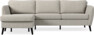 County - 3-sits soffa med flyttbar schäslong - Beige