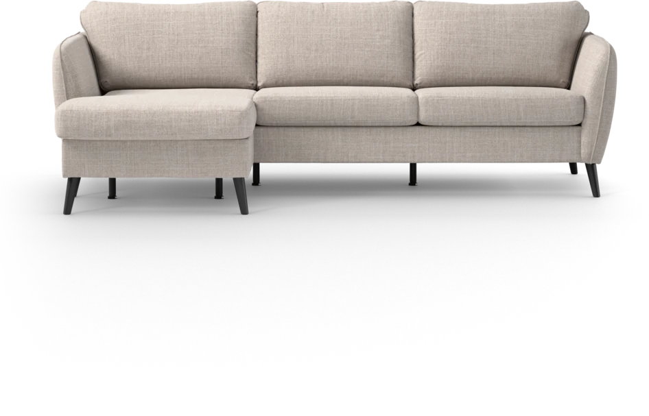 County - 3-sits soffa med flyttbar schäslong - Beige