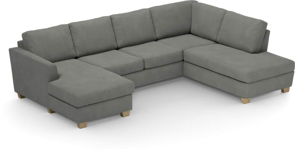 Friday - 3-sits soffa med schäslong vänster och divan höger - Grå