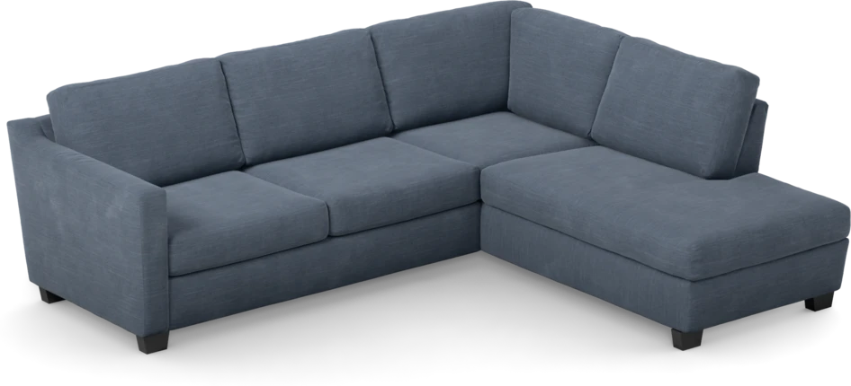 Friday - 2,5-sits soffa med divan höger - Blå
