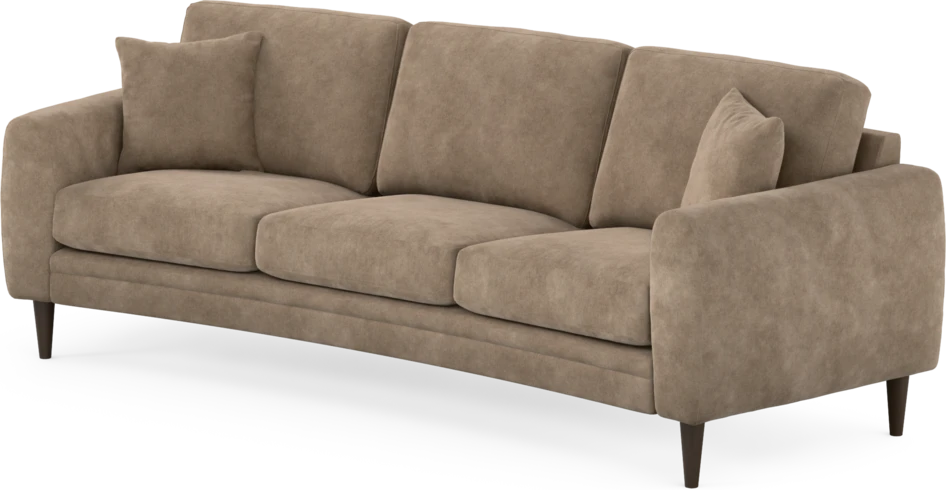 Eden - 3-sits soffa svängd - Beige