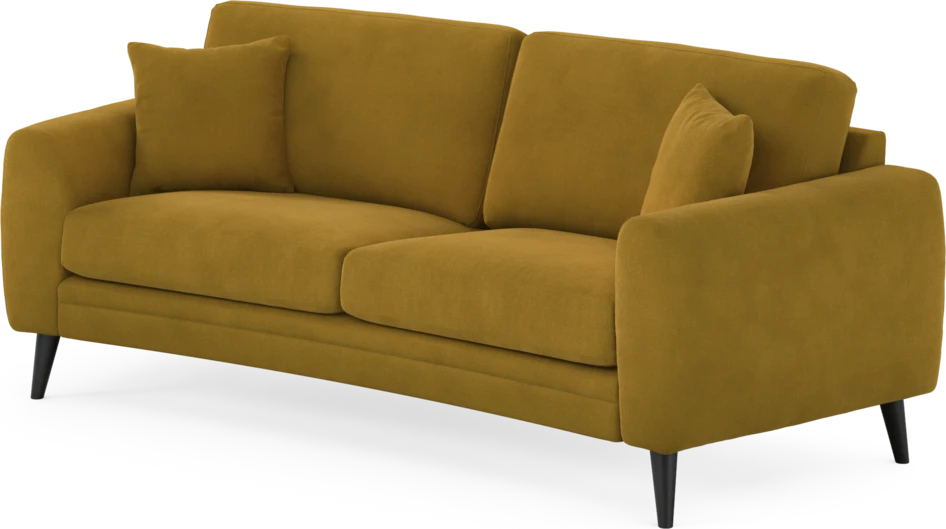 Eden - 2,5-sits soffa svängd - Gul