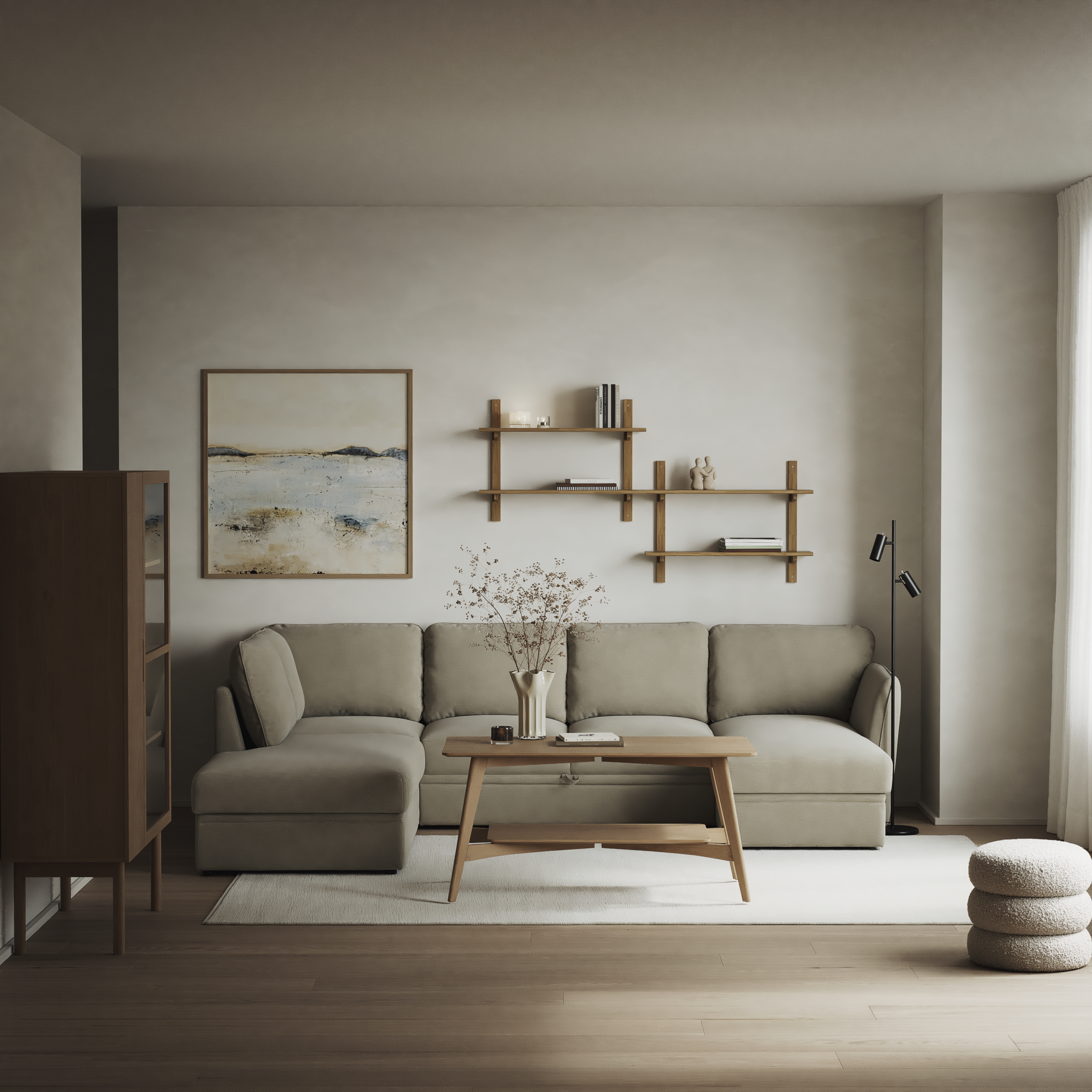 Öland - Bäddsoffa med divan vänster och schäslong höger - inspiration