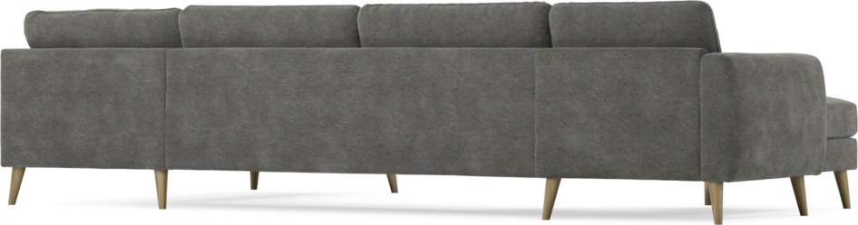 Bridge - 3-sits soffa med schäslong vänster och divan höger - Grå