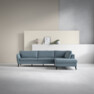 County - 2,5-sits soffa med divan höger - Blå