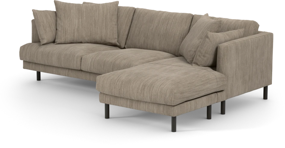 Harper - 4-sits med schäslong höger  - Beige