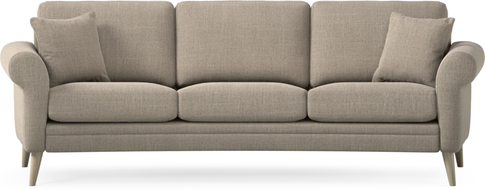 Eden - 3-sits soffa svängd - Beige