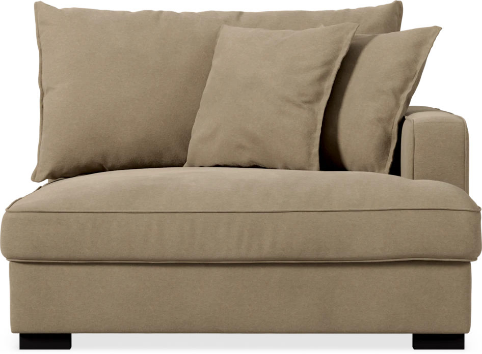 Rossi - 1,5-sits med armstöd höger - Beige