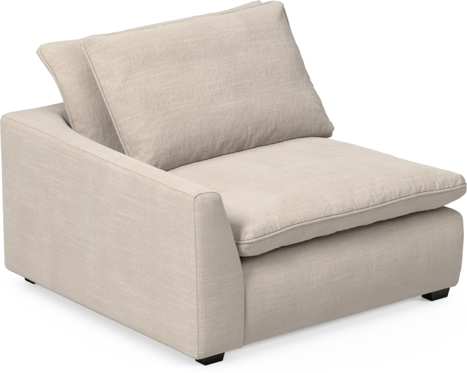 Bellora - 1-sits med armstöd vänster - Beige