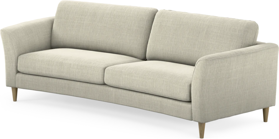Bridge - 3-sits soffa svängd - Beige