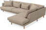 Harper - 3-sits soffa med divan höger - Brun