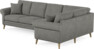 Eden - Hörnsoffa, 3+1-sits - Grå