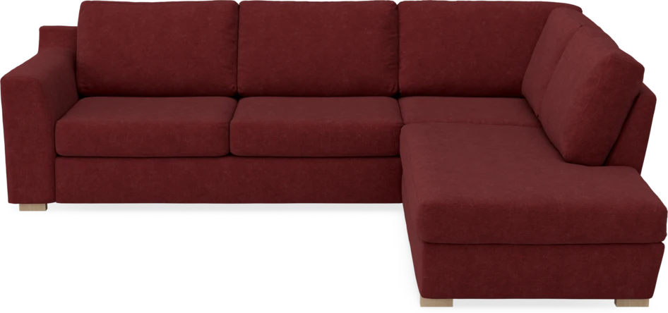 Friday - 2,5-sits soffa med divan höger - Rosa