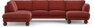 Madison Lux - 2-sits soffa med divan vänster och schäslong höger - Rosa