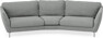 Madison - 3-sits soffa svängd, 90 cm - Grå