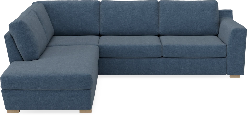 Friday - 2,5-sits soffa med divan vänster - Blå