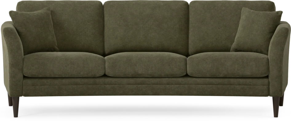Eden - 3-sits soffa svängd - Grön