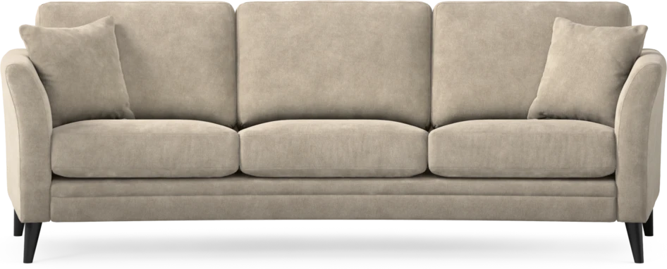 Eden - 3-sits soffa svängd - Beige