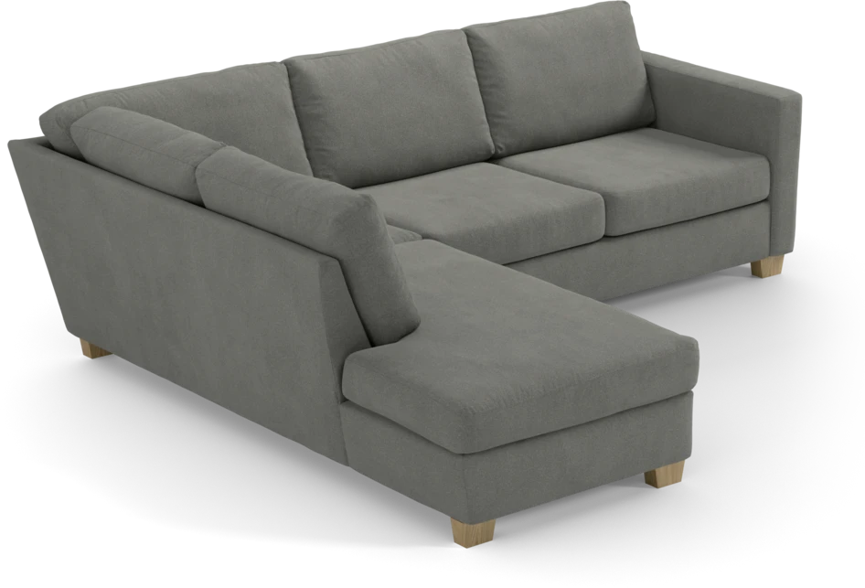 Friday - 2,5-sits soffa med divan vänster - Grå