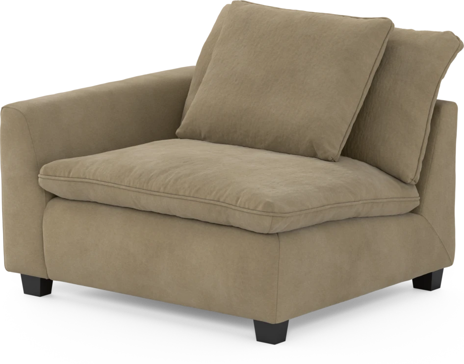 Bellora - 1-sits med armstöd vänster - Beige