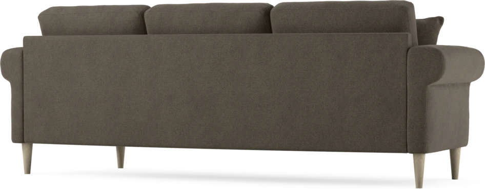 Eden - 3-sits soffa svängd - Brun