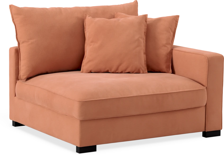 Rossi - 1,5-sits med armstöd höger - Orange