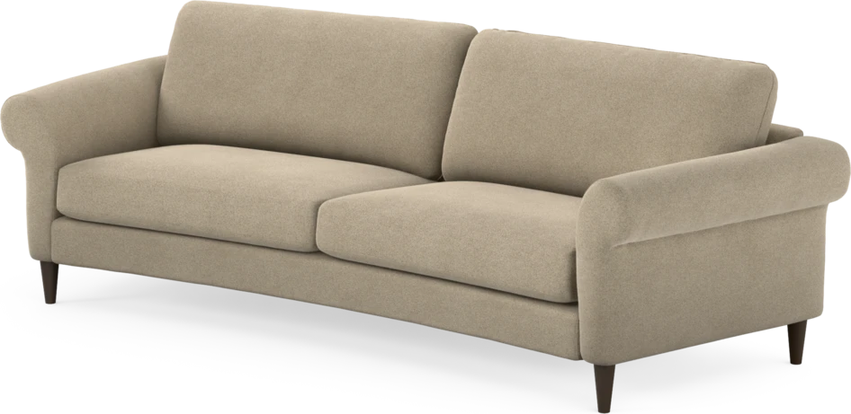 Bridge - 3-sits soffa svängd - Beige