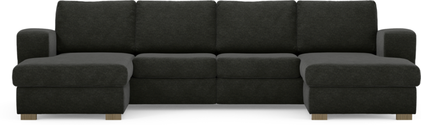 Friday - 2-sits soffa med två schäslonger - Grå