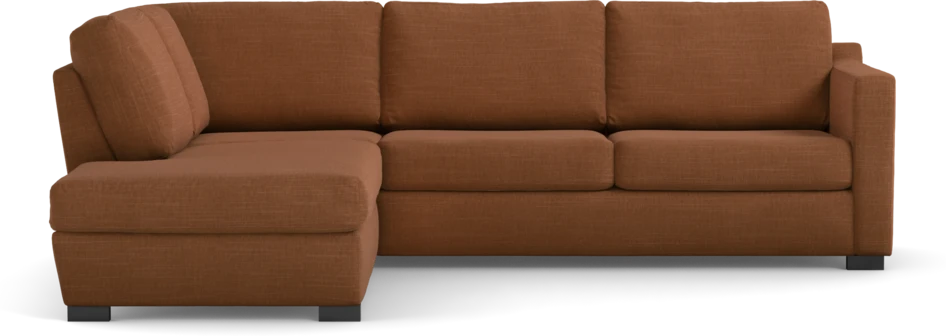 Friday - 2,5-sits soffa med divan vänster - Orange