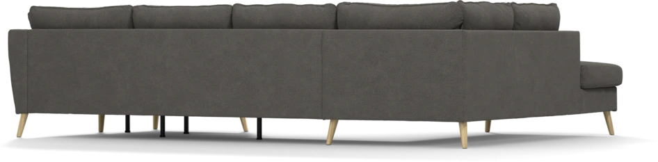 County - 3-sits soffa med divan vänster och schäslong höger - Brun