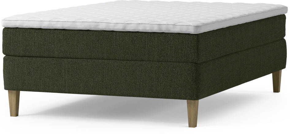 Delux Sense - Kontinentalsäng, enkelsäng 140 cm med bäddmadrass och sängben