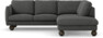 Madison - 2-sits soffa med divan höger - Grå