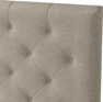 Delux Pikerad Låg - Sänggavel, 90-210 cm - Beige