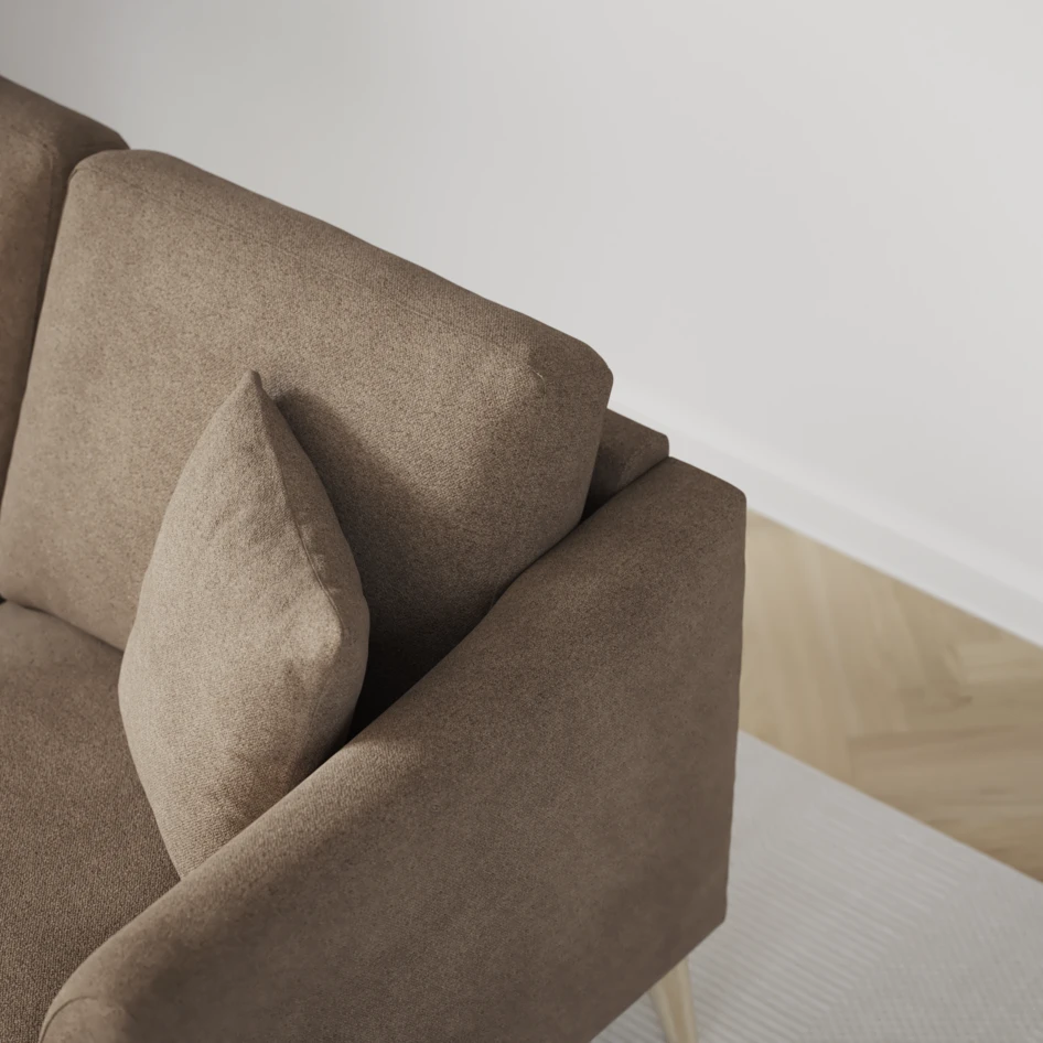 Eden - 3-sits soffa - Brun