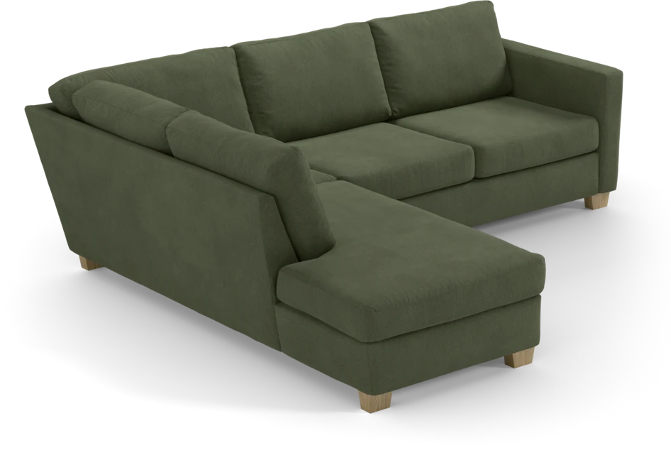 Friday - 2,5-sits soffa med divan vänster - Grön