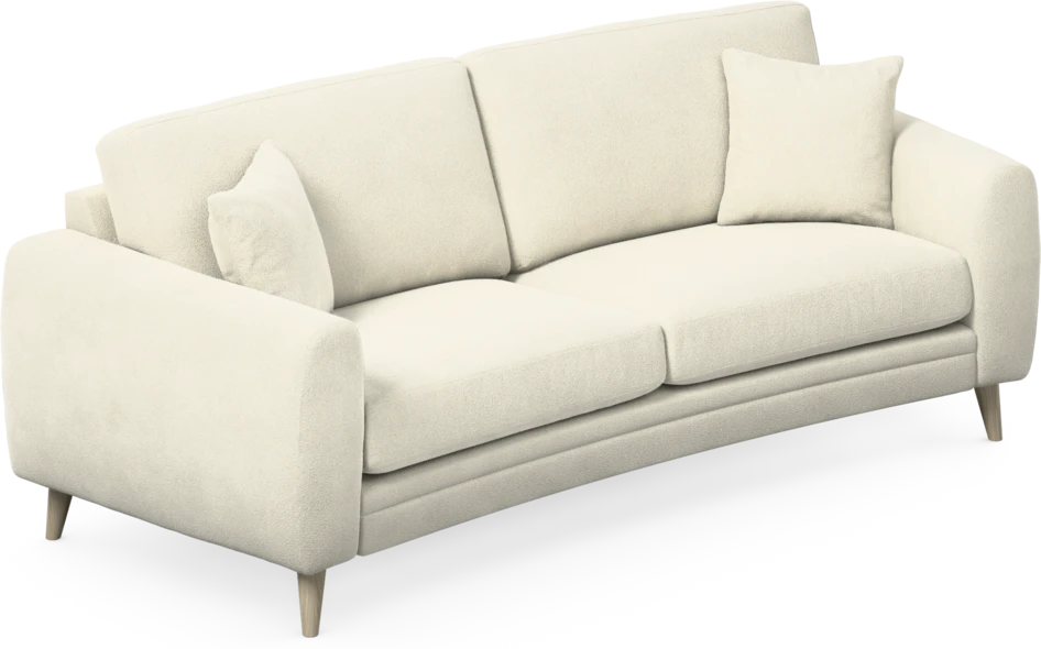 Eden - 2,5-sits soffa svängd - Vit