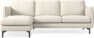 Madison Lux - 2-sits soffa med schäslong vänster - Vit